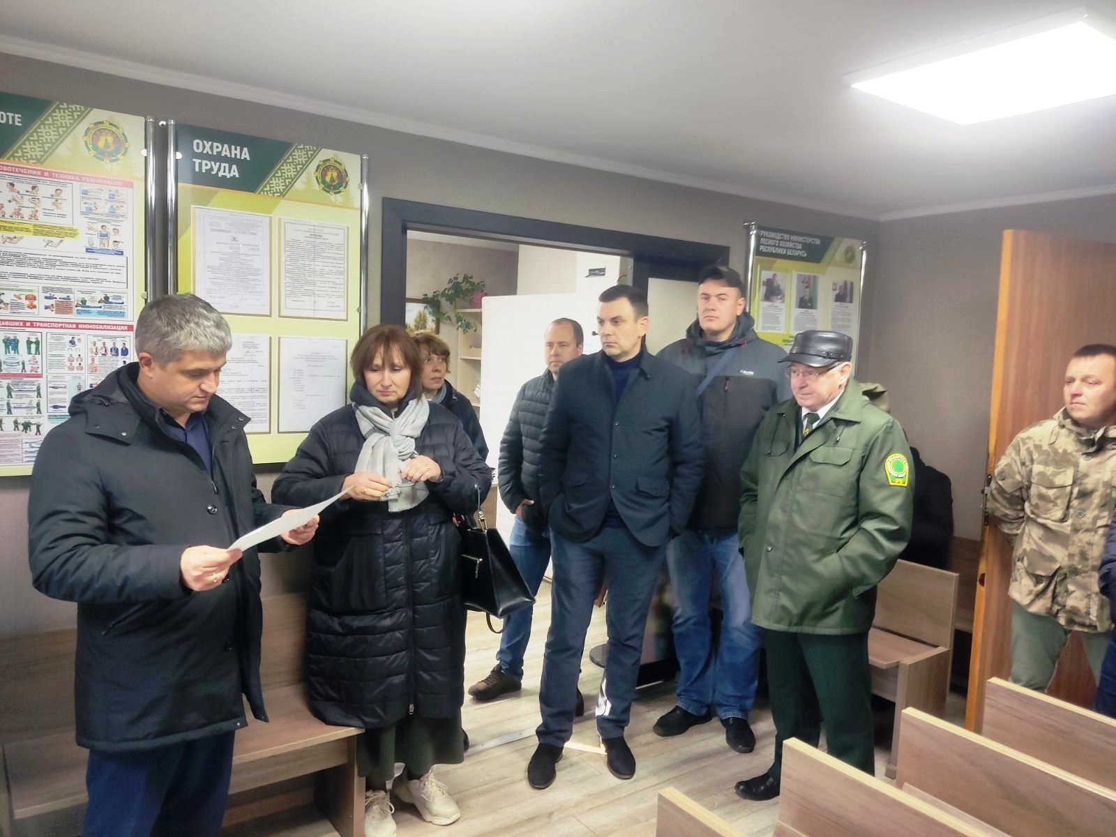Белыничский лесхоз посетила делегация Гродненского ГПЛХО