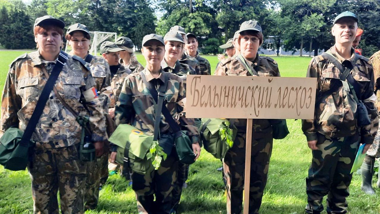 Команда Белыничского лесхоза приняла участие в областных соревнованиях формирований гражданской обороны