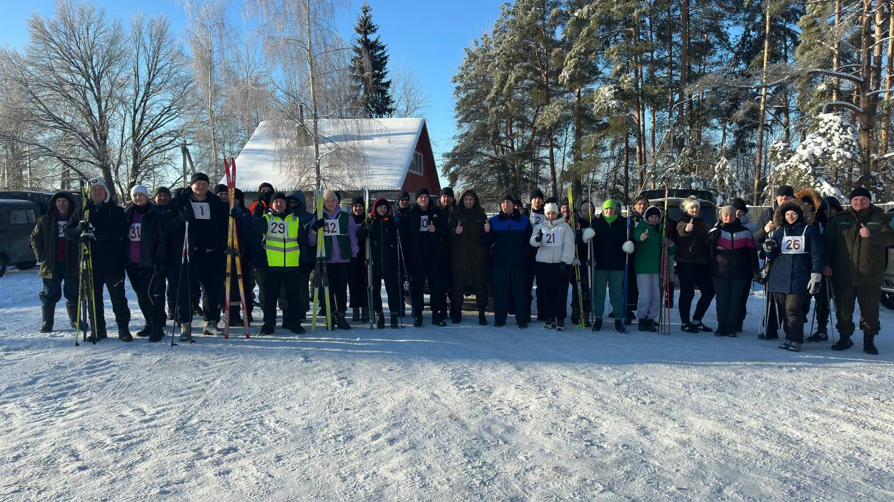 Соревнования по лыжным гонкам на базе отдыха 